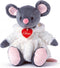 Knuffel Muis Azumi – Grijs/Wit 33 cm – Lumpin
