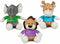 Knuffel Play by Play Shirt dieren 28 cm