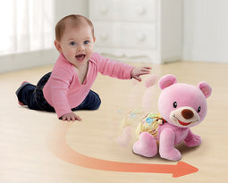 Knuffel Vtech Baby Bear, 1,2,3 Follow Me Muzikaal Roze
