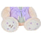 Knuffelbeer DKD Home Decor Jurk 42 x 20 x 50 cm Beige Roze Lila Kinderen Beer (2 Stuks)