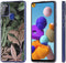 iMoshion Hoesje Geschikt voor Samsung Galaxy A21s Hoesje Siliconen - iMoshion Design hoesje - Groen / Roze / Dark Jungle