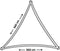 Nesling - Schaduwdoek Driehoek - 3,6 m - Off-white / Gebroken wit