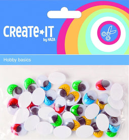 Knutselset Create It - Ogen Wimpers 40 Stuks