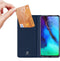 Dux Ducis Hoesje Met Pasjeshouder Geschikt voor Motorola Moto G Pro - Dux Ducis Slim Softcase Bookcase - Donkerblauw