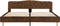 vidaXL - Bedframe - kunstsuède - bruin - 180x200 - cm