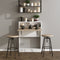 Opklapbare Eettafel - Stijlvol Eiken Design - Ruimtebesparend 70x90x15cm - Duurzaam Melamine Materiaal