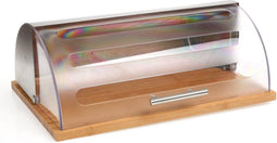 Broodtrommel bamboe met plastic deksel - 39 x 28,5 x 14,5 cm