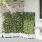 vidaXL - Tuinplanter - met - Trellis - 5 - stuks - - - Wit - 120x120x125,5 - cm