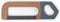Mamamemo Ijzerzaag Hout Bruin/ Grijs 20 Cm