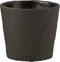 J-Line bloempot Bar - cement - zwart - medium - Ø 16.5 cm