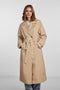 PIECES PCTAYA - Trenchcoat Dames - Lange mouwen - Riem in de taille - Maat XS