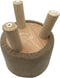 SVJ Kruk Rond - 35 x 35 x 45 cm - Teakhout - Bruin