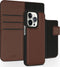 Accezz iPhone 13 Pro - Wallet Book Case - Echt Nappa leer met uitneembare backcover - Bruin