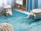 MERSIN - Laagpolig vloerkleed - Turquoise - 140 x 200 cm - Katoen