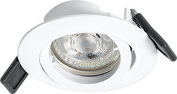 LEDVANCE Spotverlichting: voor plafond, RECESS DOWNLIGHT TWISTLOCK GU1- / 4,3- W, 22-…24- V, stralingshoek: 36, Warm White, 27- K, body materiaal: aluminum, IP2-