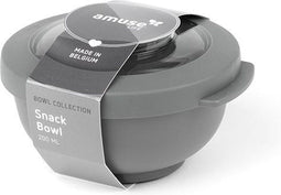 Amuse Life Snack Bowl - Snackdoosje - Vershouddoos met Tritan Deksel - Onverwoestbaar - 200 ml - Grijs