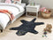 BAGHEERA - Kindervloerkleed - Zwart - 100 x 160 cm - Wol