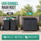 Avalo Kliko Ombouw 2 Vaks - Containerombouw voor 2 Containers - Afvalcontainer Ombouw Dubbel Metaal - Antraciet 7016