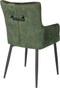 Furntastik Lomellina Eetkamerstoel, Vintage Velvet, groen