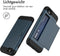 imoshion Hoesje Geschikt voor iPhone SE (2022) / SE (2020) / 8 / 7 Hoesje - Ruimte voor 2 pasjes - imoshion Backcover met pasjeshouder - Donkerblauw