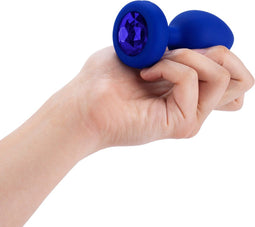 B-Vibe - Vibrerende Juwelen Plug L/XL Navy