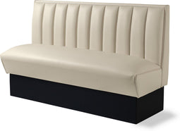 Bel Air Dinerbank Single Booth HW-150 Off White