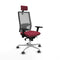 Bureaustoel Piqueras y Crespo 3D086G2 Kastanjebruin