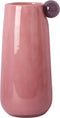 Present Time Bolita Vaas - Glas - Ø16cm - Roze - Scandinavisch design