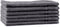 LINNICK Pure Gastendoek - 100% Katoen - Dark Grey - 30x50cm - Per 6 Stuks