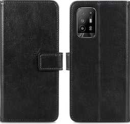 iMoshion Hoesje Geschikt voor Oppo A94 (5G) Hoesje Met Pasjeshouder - iMoshion Luxe Bookcase - Zwart