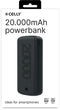 Celly PBE20000EVOBK - Powerbank - 20000 mAh - Zwart