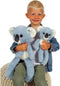 Koala Leggies knuffel - GIPSY TOYS - Blauw, 48 cm
