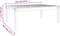 vidaXL Tuintafel 121x82,5x45 cm massief grenenhout wit