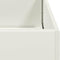 vidaXL - Plantenbak - 100x100x40 - cm - staal - wit