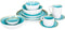 Cosy&Trendy Laguna Kop - Ø 8,5 cm- 23 cl - Blauw - Set-4