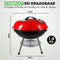 Travelhawk Houtskool BBQ - Barbecue Houtskool - Opvouwbaar - 33x33cm Grilloppervlak - Gelegeerd Staal - Zwart