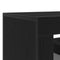 vidaXL - TV-meubel - met - LED-verlichting - Zwart - Eiken - 120x35x40 - cm