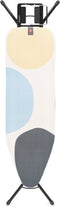 Brabantia Strijkplank B - Strijkplank met Strijkijzerhouder - 124 x 38 cm - Spring Bubbles