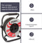 Perel Professionele kabelhaspel, gebruik binnen- en buitenshuis, spatwaterdicht (IP44), 4 stopcontacten met penaarde, anti-twist-systeem, thermische beveiliging, kabellengte 40 m, 3G2.5, grijs/zwart