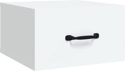 vidaXL - Nachtkastje - wandgemonteerd - 35x35x20 - cm - wit