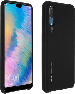 Huawei P20 - Silicon Case Hoesje - Zachte siliconen oppervlak - Zwart