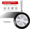 Koekenpan met deksel Non Stick Deep Saute Pan - Wok met extra handvat - 28 cm - Keramische coating - RVS - Inductie