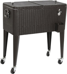 Koelbox DKD Home Decor Bruin Metaal Synthetische rotan 76 L 83 x 48 x 86 cm