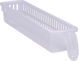Koelkast Organizer 1,58L - 35 x 7,5 x 6 CM - Koelkast Opbergbak met Handvat - Vaatwasser Bestendig - Organiseer Koelkast en Keukenkastjes - Kunststof - Transparant