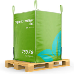 Koemestkorrels 3in1 (Bigbag 750kg, 7500m2) - Allround Organische Meststof - Koemest - Mestkorrels - Bodemverbeteraar - Gedroogde Koemestkorrels - Direct opneembare voeding - Lavameel Toevoeging - Langdurige Werking - Organifer