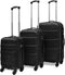 Kofferset - 3-delig - zwart - Hardcase - Biko