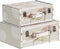 Kofferset 34,5 x 24,5 x 14 cm Blommor Canvas DMF (2 Onderdelen)