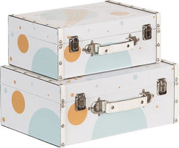 Kofferset 34,5 x 24,5 x 14 cm Canvas DMF (2 Onderdelen)