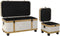 Kofferset DKD Home Decor Hout Polyester (80 x 42 x 42 cm)