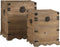 Kofferset DKD Home Decor Spar Metaal Orientaals 50 x 50 x 60 cm